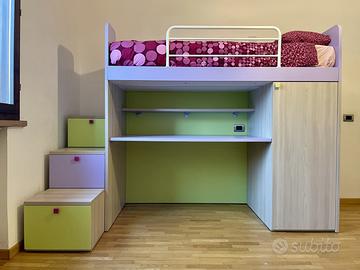 Letto a soppalco con scrivania  DIELLE Grupo DOIMO