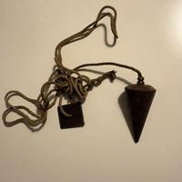 Filo a piombo originale vintage in ferro massiccio