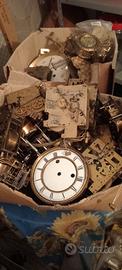 Lotto ricambi orologiaio vecchi orologi
