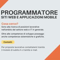 Sistemista e Sviluppatore Siti Web e App Mobile