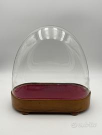 campana di vetro per orologio da tavolo parigina