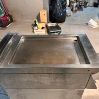 Fry top piastra in acciaio Giorik