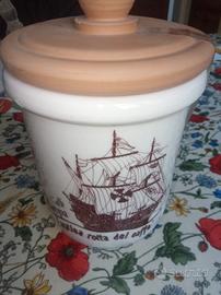 porta caffè in ceramica e terracotta diametro cm 1