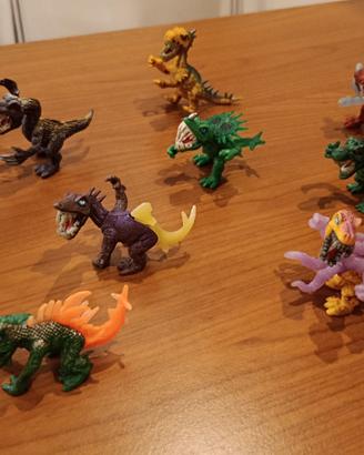 Mutant battle dragons collezione mini acfigure 
