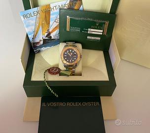 Rolex yacht master blu acciaio oro full set