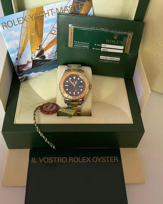 Rolex yacht master blu acciaio oro full set