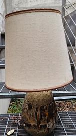 Lampada tavolo design vintage  materica  space Age