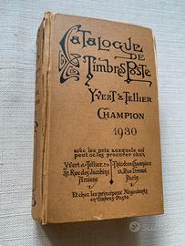 Catalogo Francobolli Yvert & Tellier 1930