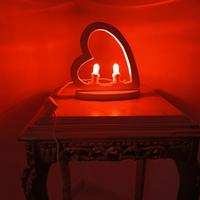 cuore luminoso d'appoggio 