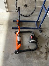 Rullo bici e cavalletto officina