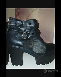 stivaletti primaverili neri donna disp.36-37-38-39