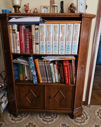 libreria porta libri mobile stretto vintage