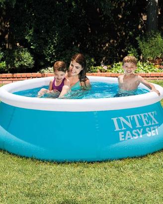 Piscina intex tonda 183 + telo + filtro +accessori