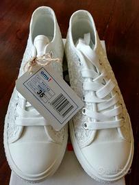 Scarpe Bianche in Pizzo Original Marines