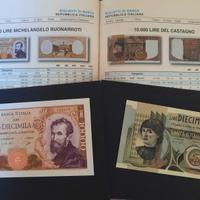 Lotto banconote lire e libro 