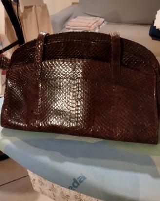 Borsa donna pelle coccodrillo 