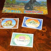 I francobolli dei dinosauri bolaffi topolino