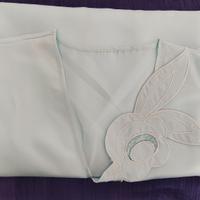 CAMICIA DA NOTTE donna in Raso azzurro tenue NUOVA