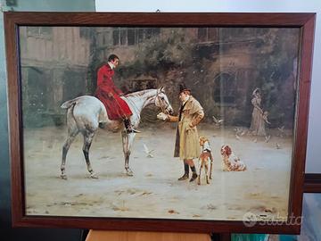 Rara Oleografia d’Epoca George Wright - Scena di 