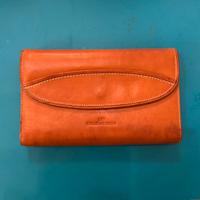 Portafoglio originale Balenciaga arancio in pelle
