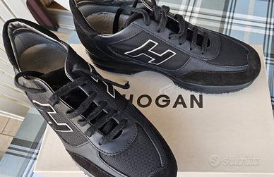 Hogan Interactive tg 41,5 (7 1/2) uomo camoscio e