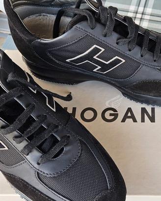 Hogan Interactive tg 41,5 (7 1/2) uomo camoscio e