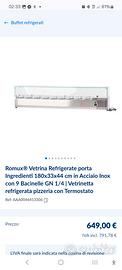 Romux Vetrina Refrigirate "Nuovo mai usato"