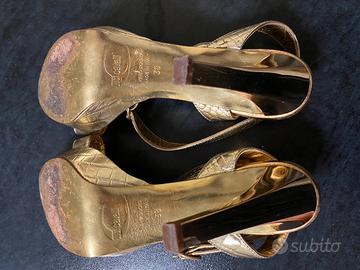 Sandalo in vera pelle 38 Just Cavalli 12 cm