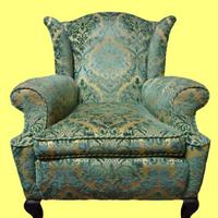 POLTRONA BERGÈRE VELLUTO VINTAGE