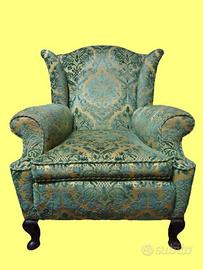 POLTRONA BERGÈRE VELLUTO VINTAGE