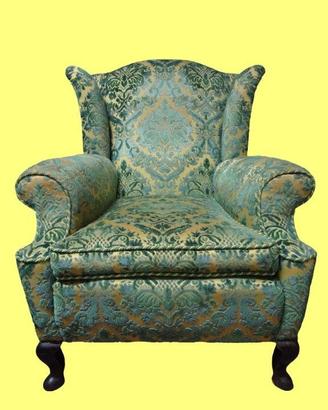 POLTRONA BERGÈRE VELLUTO VINTAGE