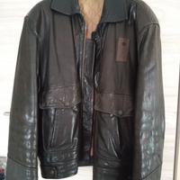 Giubbotto di pelle imbottito 