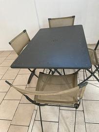tavolo  + 4 sedie per giardino