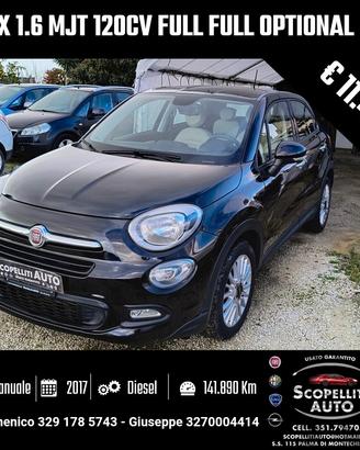 Fiat 500X 1.6 MultiJet 120 CV Lounge full optional