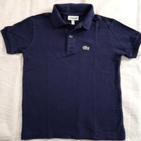 Polo Lacoste bambino blu Navy