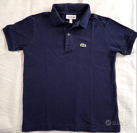 Polo Lacoste bambino blu Navy