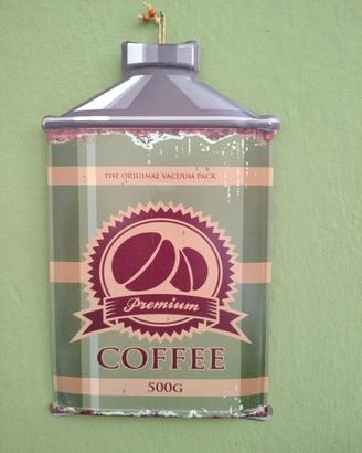 Targa in latta "PREMIUM COFFEE"