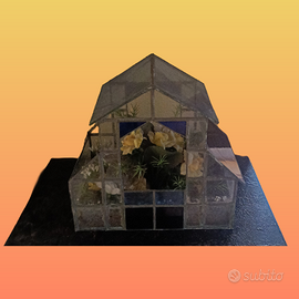 Terrario artigianale in vetro – decorativo