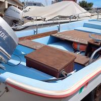 Barca DORY 13 con motore 25/35 evinrude + carrello