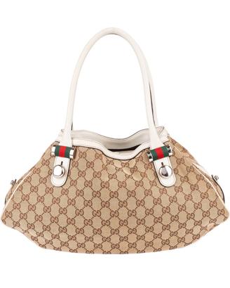 Gucci Vintage GG Canvas Web Boston Bag Y2K 🤎