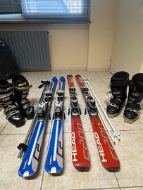 2 Kit completi Sci (Uomo/Donna/Bambino)