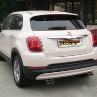 Fiat 500X 1.6 MJT Scarico sdoppiato Inox 2x2x70