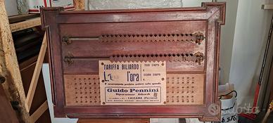 Segnapunti + porta stecche biliardo vintage