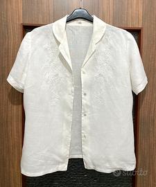 Vintage camicia donna purissimo lino