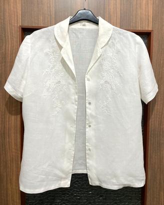 Vintage camicia donna purissimo lino