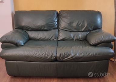 Divano letto + poltrona reclinabile pelle