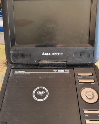 0945-Lettore DVD Portatile Majestic DVX 166