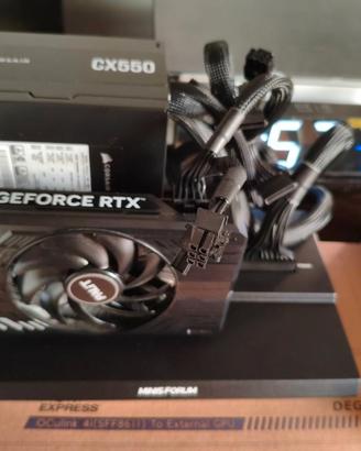DEG1+RTX 4060 Palit 8GB + Corsair CX550  PERFETTO