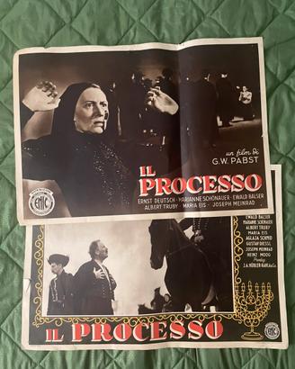 2 fotobuste origini film  il processo di Pabst