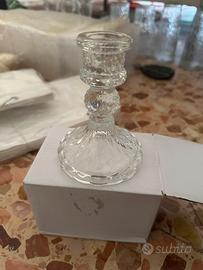 Porta candele di vetro 10pz